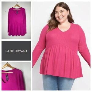 Lane Bryant Babydoll Max Swing Hacci Top 14/16 NWT‎